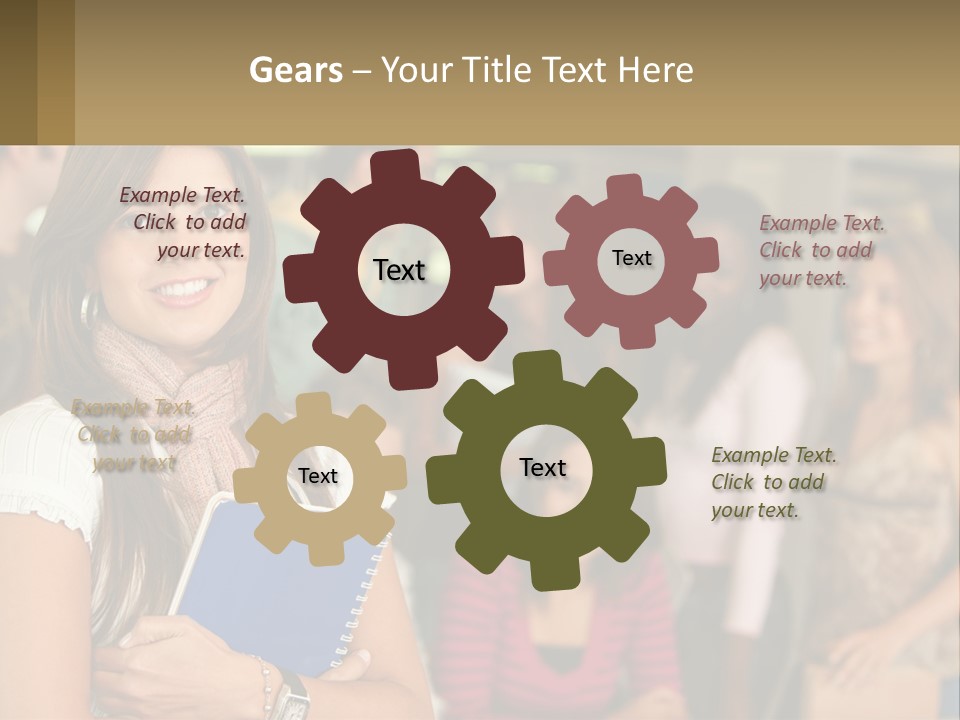 College Smile Book PowerPoint Template