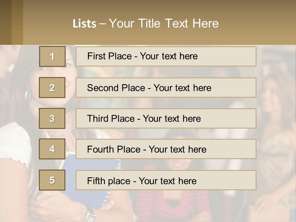 College Smile Book PowerPoint Template