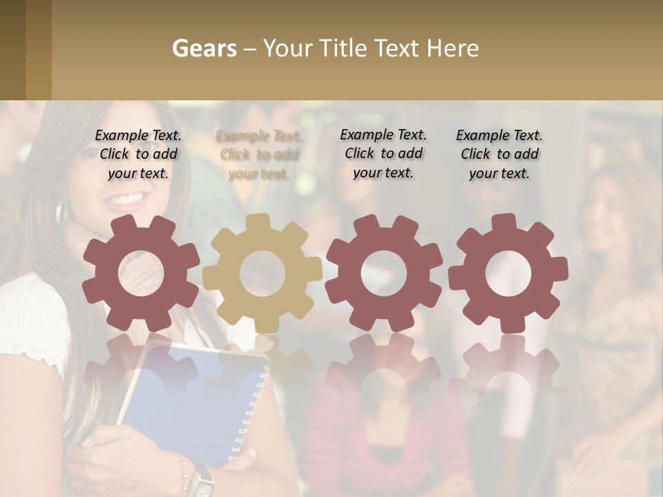 College Smile Book PowerPoint Template