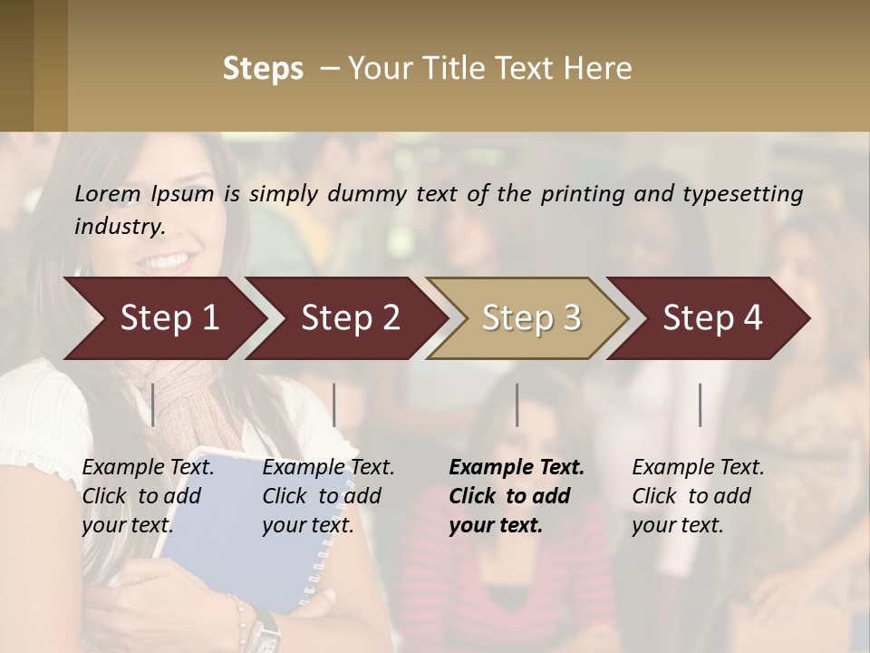 College Smile Book PowerPoint Template