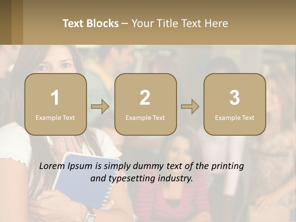 College Smile Book PowerPoint Template
