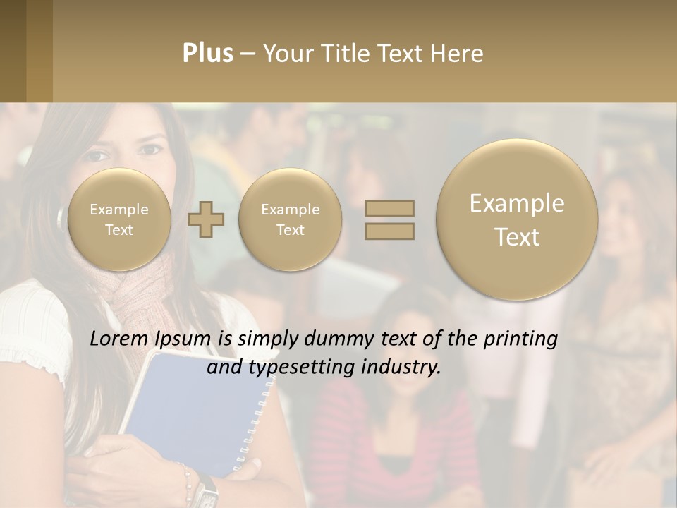 College Smile Book PowerPoint Template