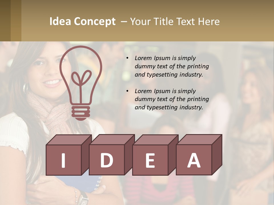 College Smile Book PowerPoint Template