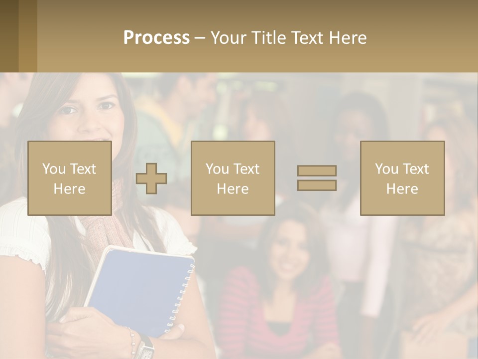 College Smile Book PowerPoint Template