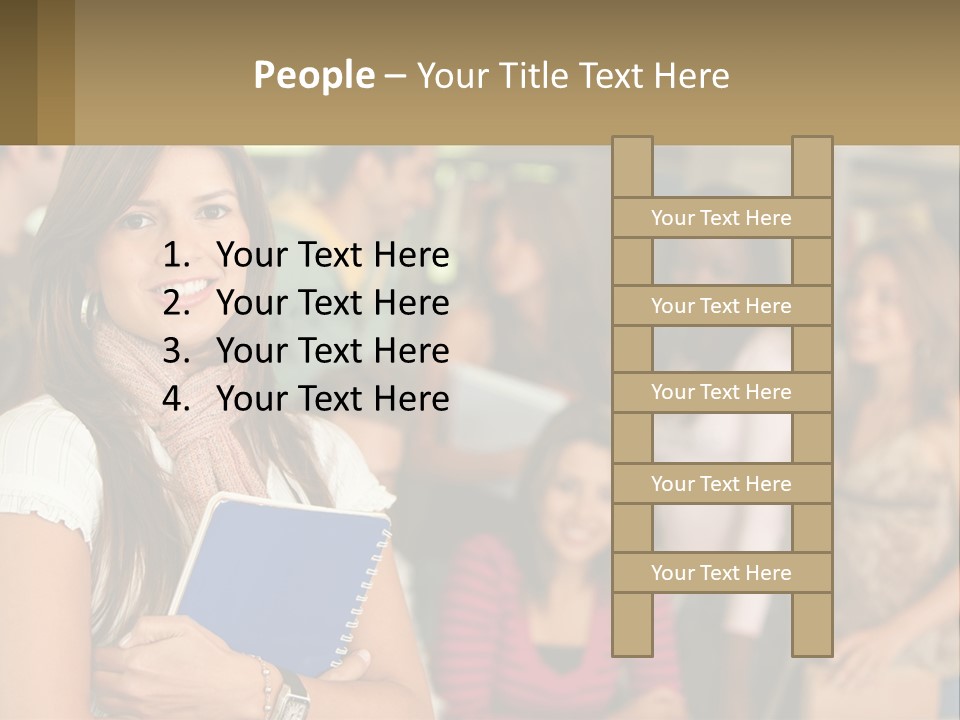 College Smile Book PowerPoint Template