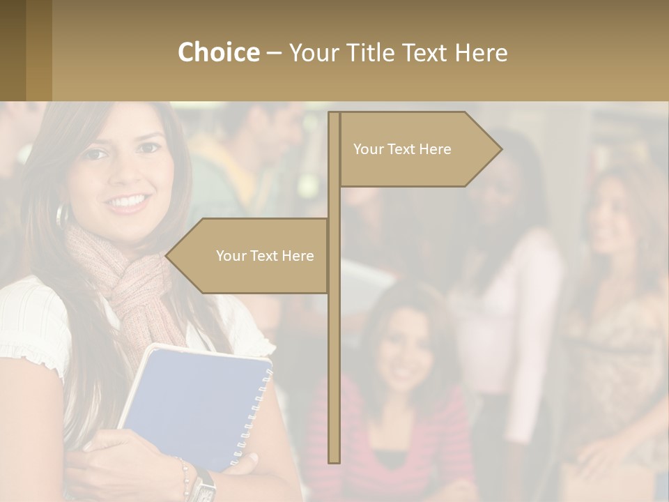 College Smile Book PowerPoint Template