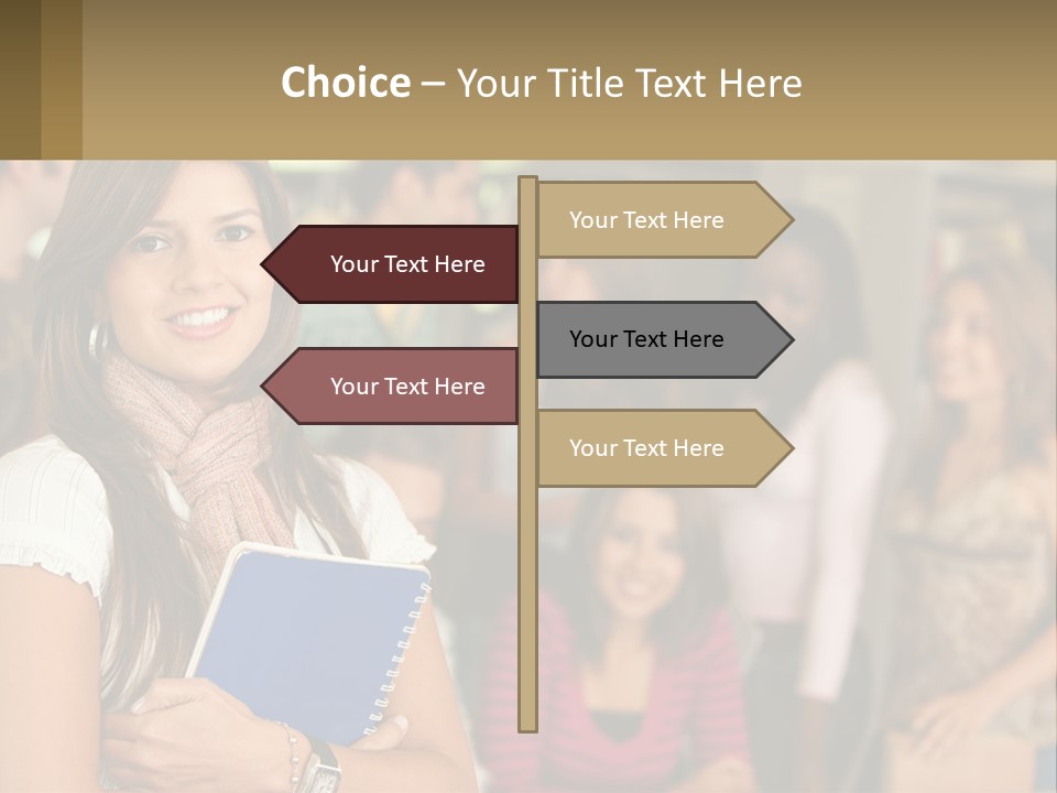 College Smile Book PowerPoint Template