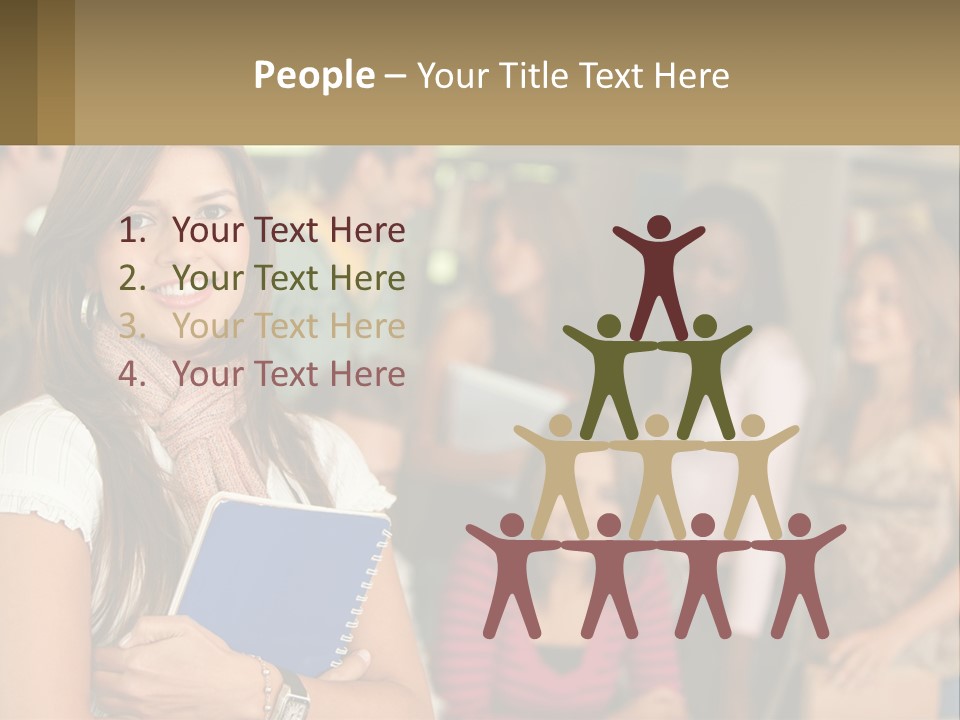 College Smile Book PowerPoint Template