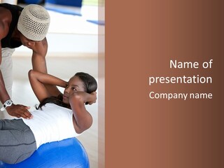 Personal Women Black PowerPoint Template