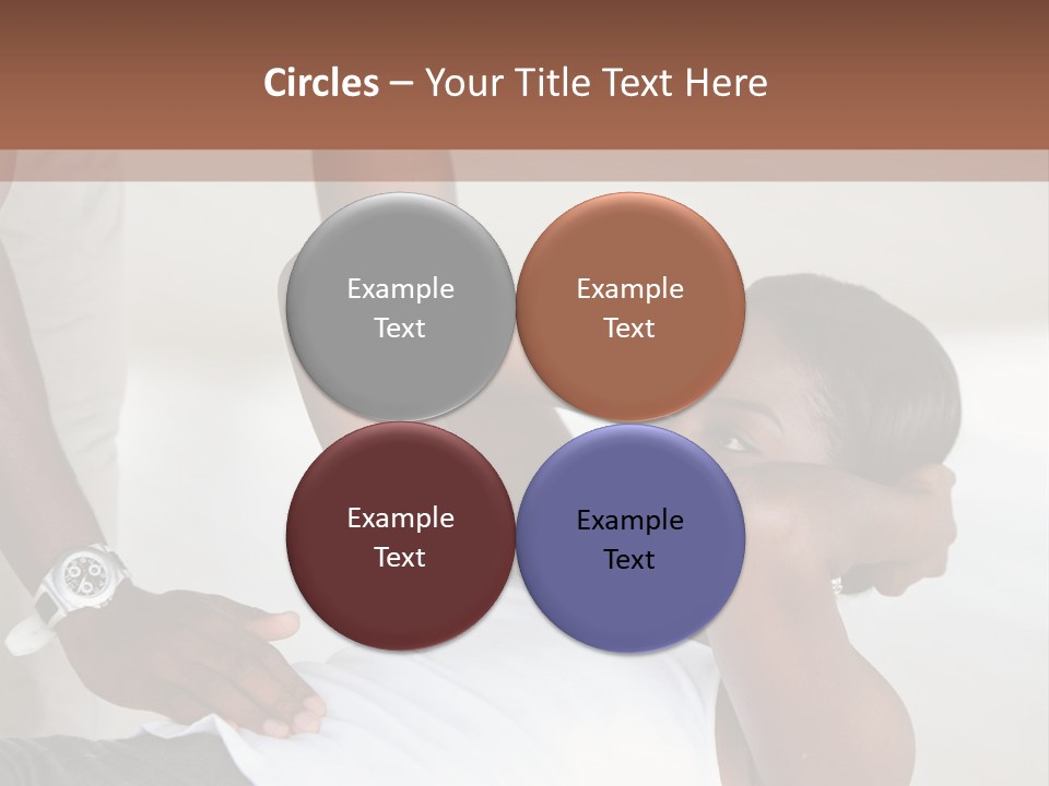 Personal Women Black PowerPoint Template