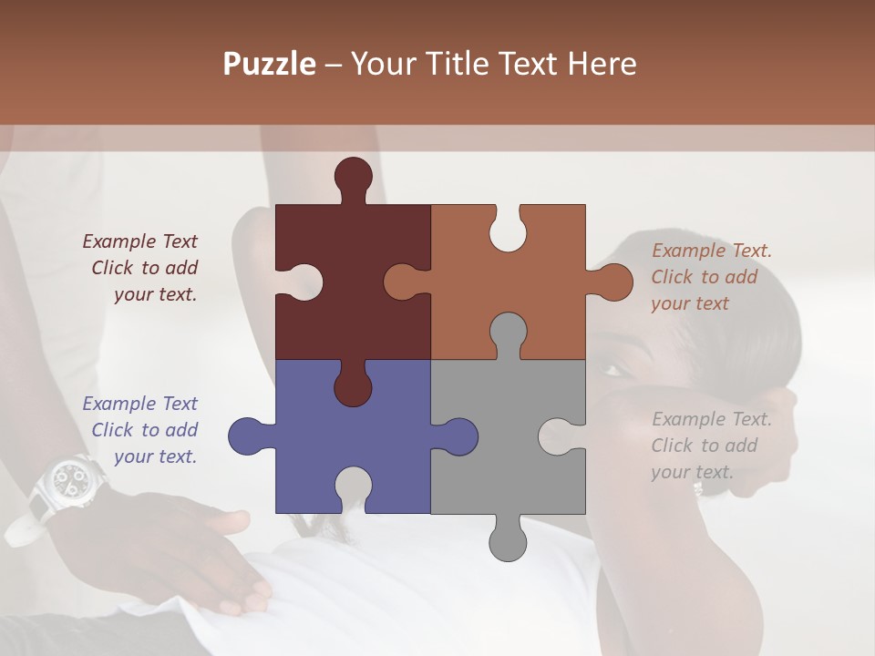 Personal Women Black PowerPoint Template