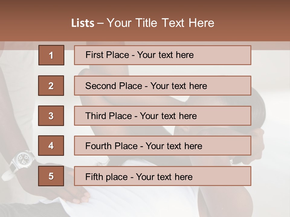 Personal Women Black PowerPoint Template