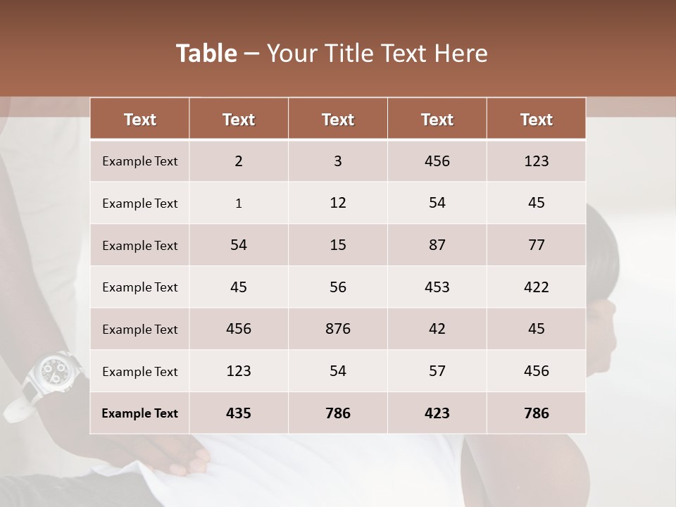 Personal Women Black PowerPoint Template