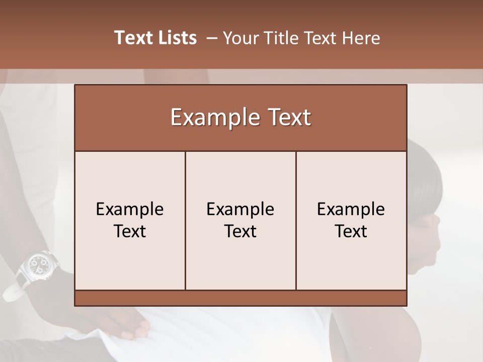 Personal Women Black PowerPoint Template