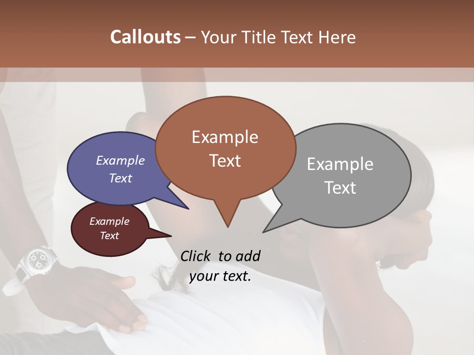 Personal Women Black PowerPoint Template