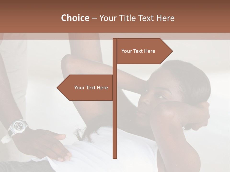 Personal Women Black PowerPoint Template