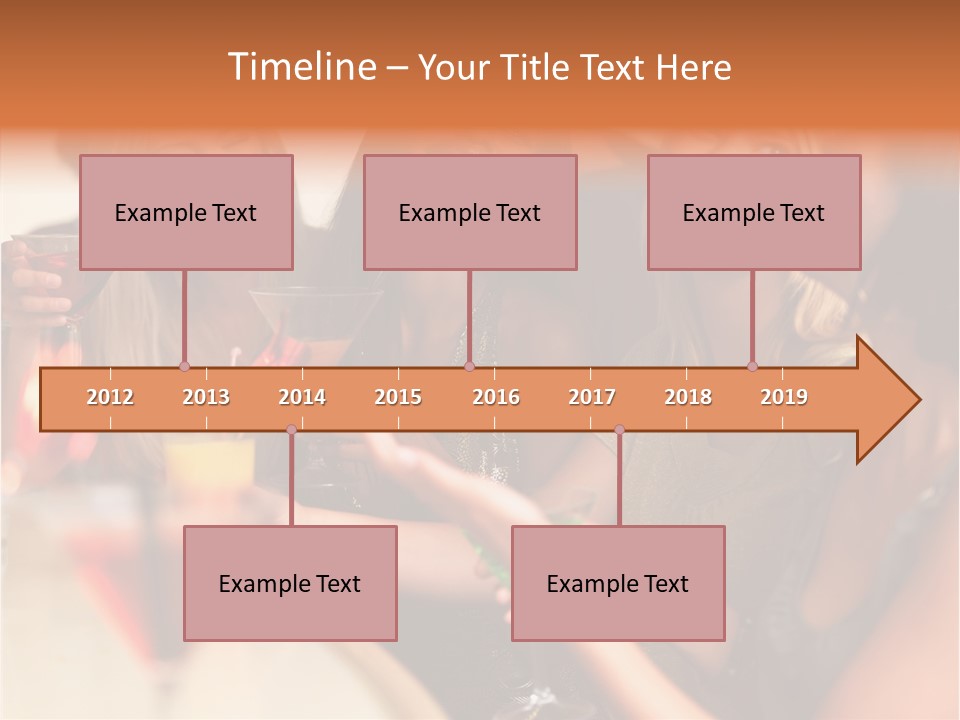 A Group Of Women Sitting At A Table With Drinks PowerPoint Template