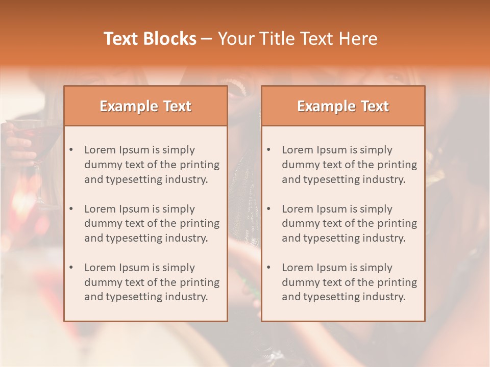A Group Of Women Sitting At A Table With Drinks PowerPoint Template