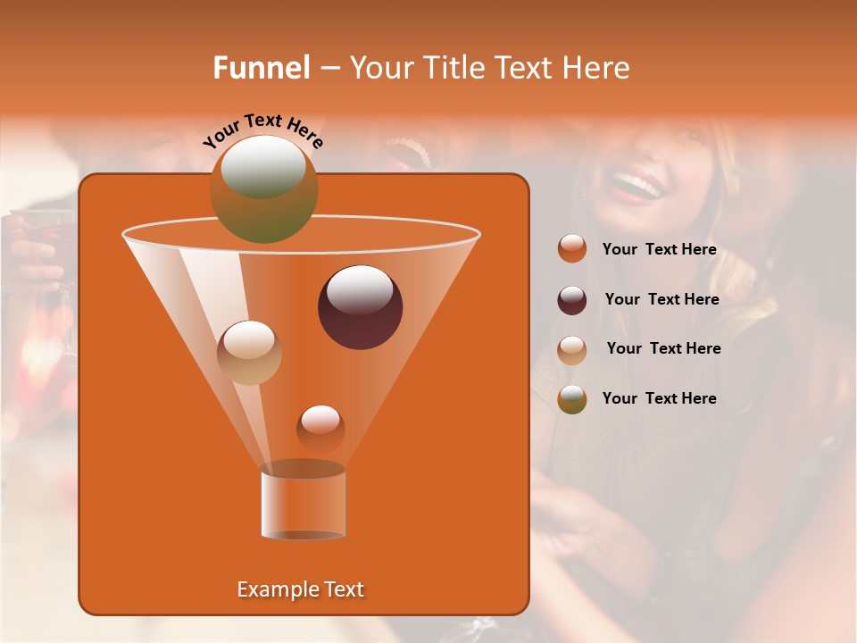 A Group Of Women Sitting At A Table With Drinks PowerPoint Template