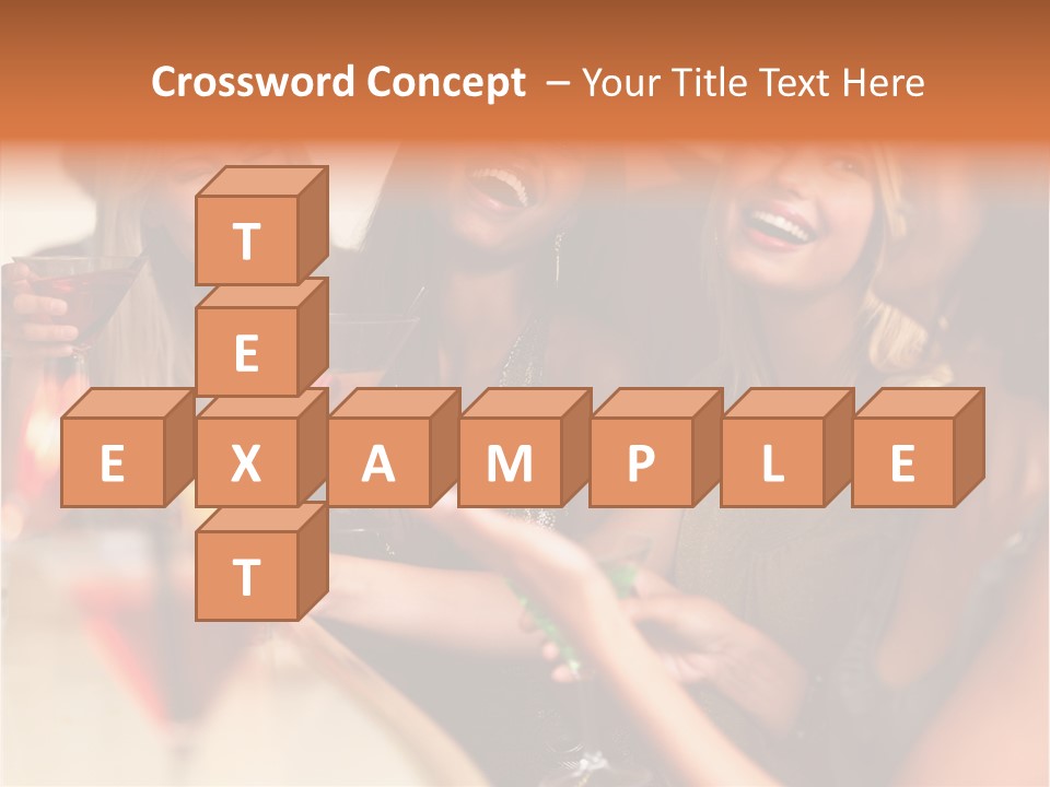 A Group Of Women Sitting At A Table With Drinks PowerPoint Template