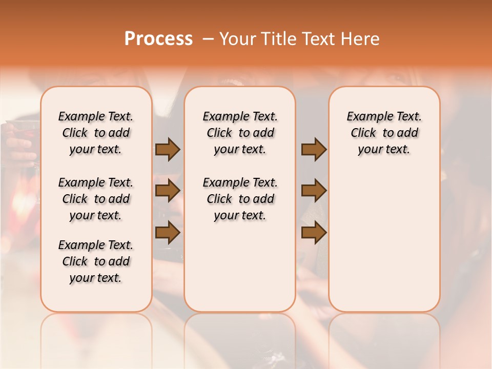 A Group Of Women Sitting At A Table With Drinks PowerPoint Template