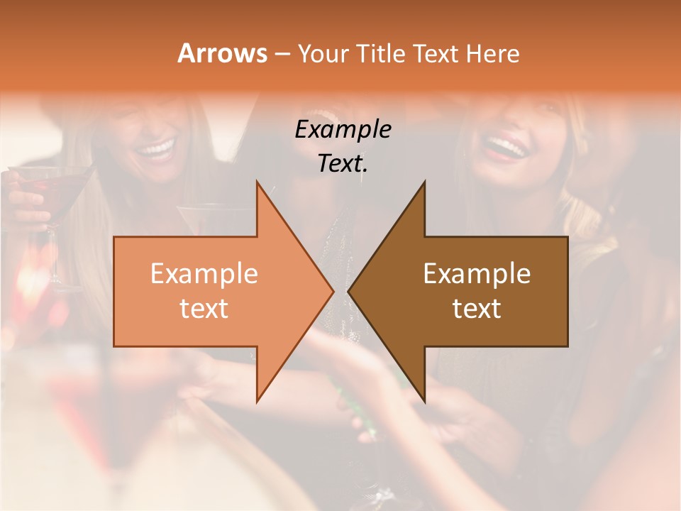 A Group Of Women Sitting At A Table With Drinks PowerPoint Template