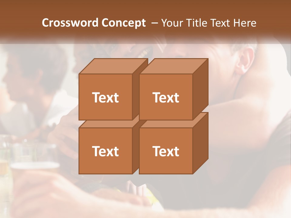 A Group Of People Sitting Around A Table With Beers PowerPoint Template