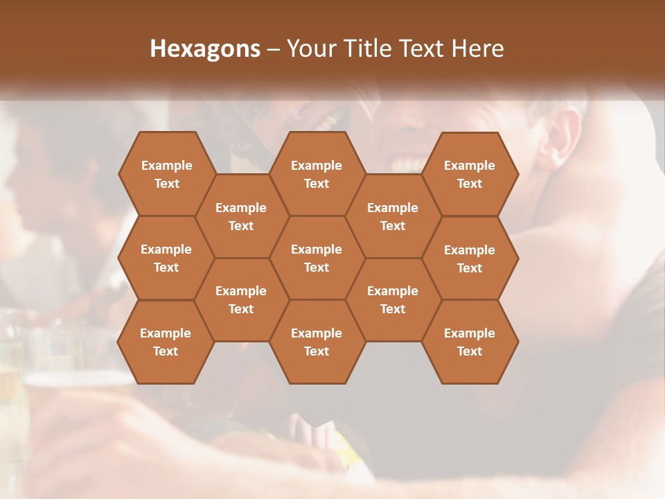 A Group Of People Sitting Around A Table With Beers PowerPoint Template