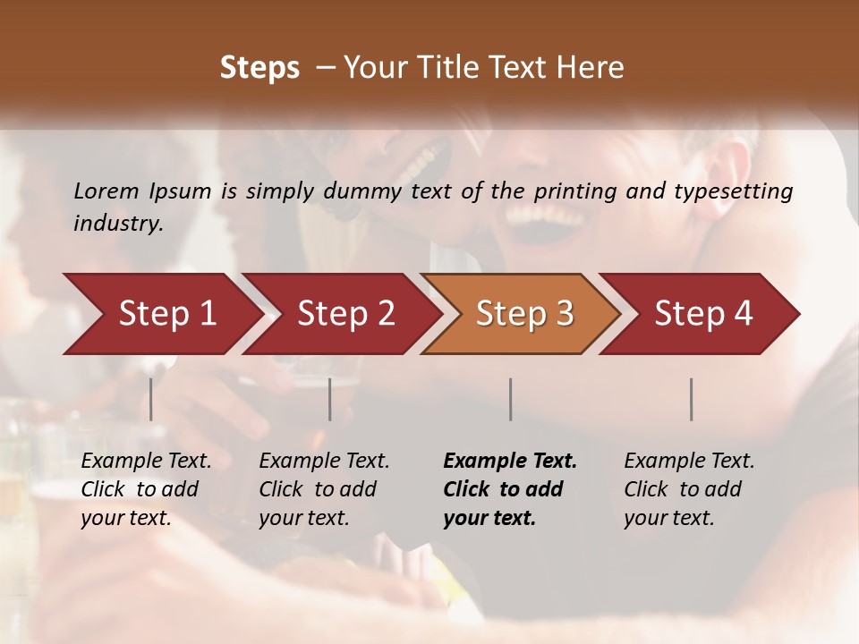 A Group Of People Sitting Around A Table With Beers PowerPoint Template