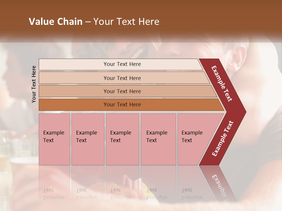 A Group Of People Sitting Around A Table With Beers PowerPoint Template
