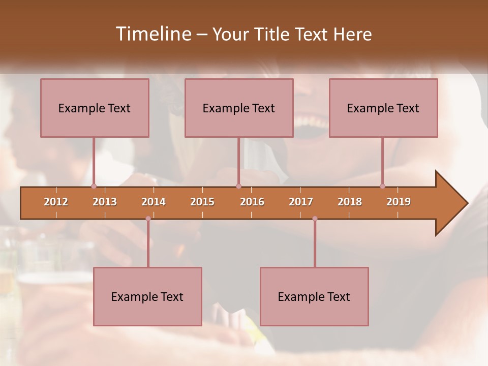 A Group Of People Sitting Around A Table With Beers PowerPoint Template