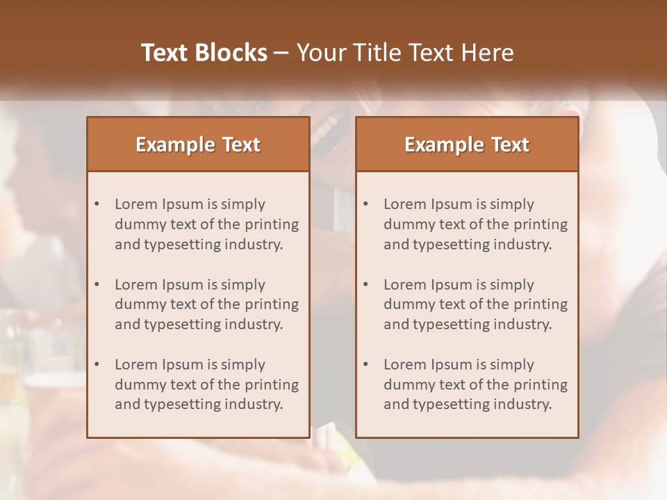 A Group Of People Sitting Around A Table With Beers PowerPoint Template