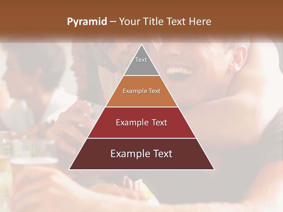 A Group Of People Sitting Around A Table With Beers PowerPoint Template