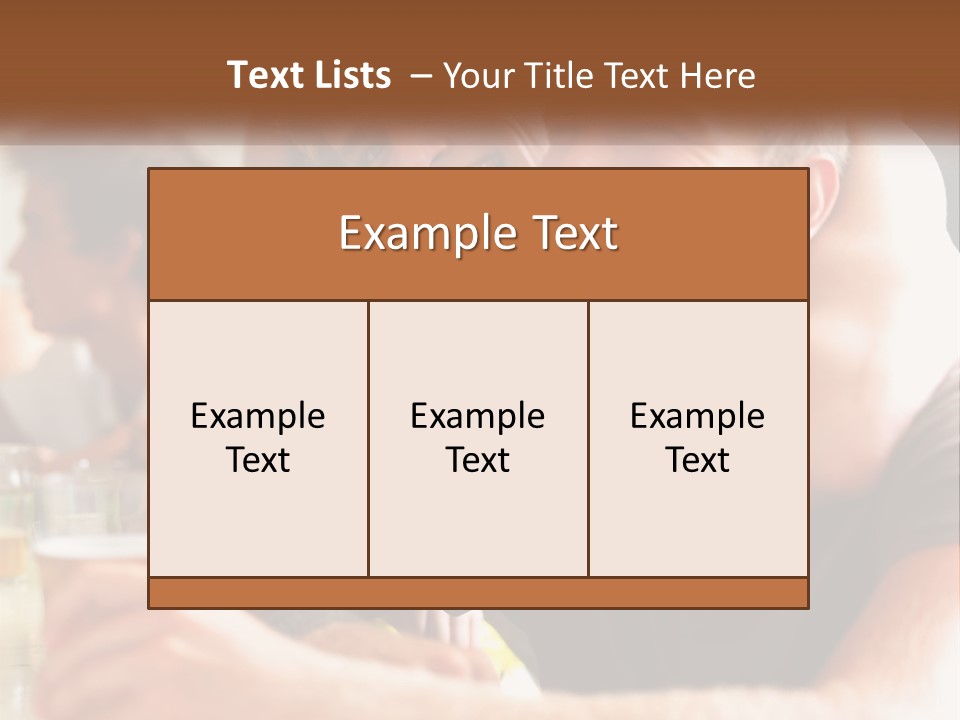 A Group Of People Sitting Around A Table With Beers PowerPoint Template