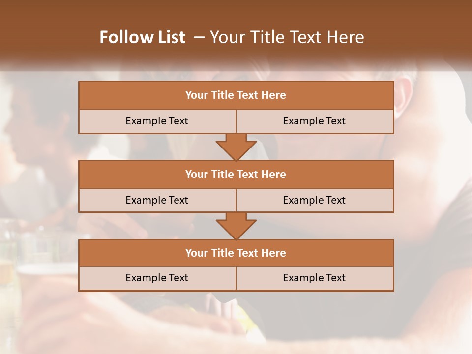 A Group Of People Sitting Around A Table With Beers PowerPoint Template