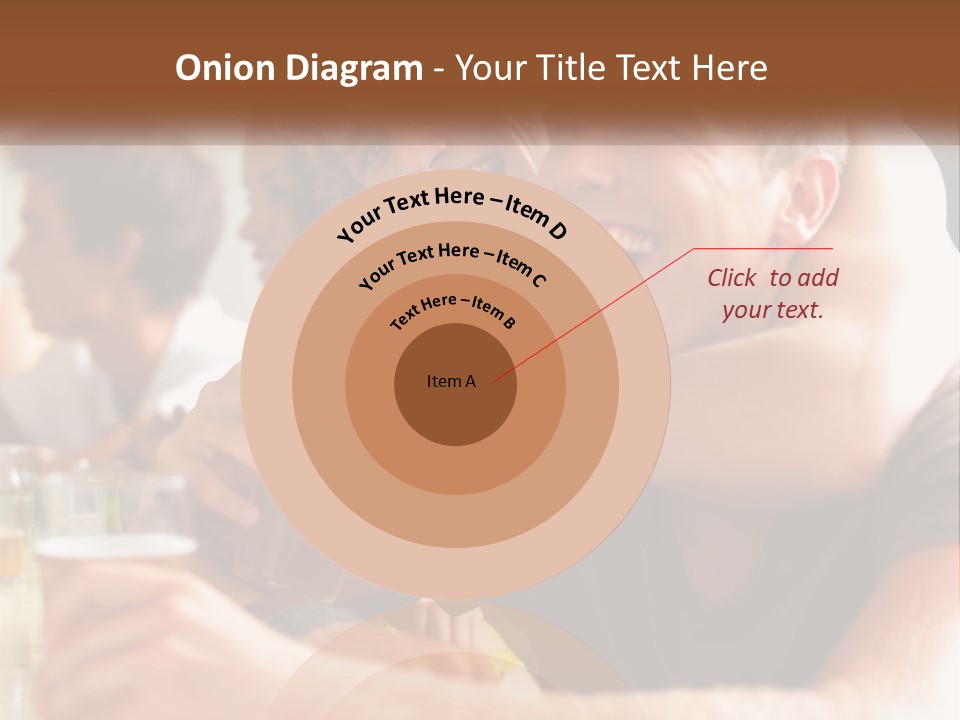 A Group Of People Sitting Around A Table With Beers PowerPoint Template