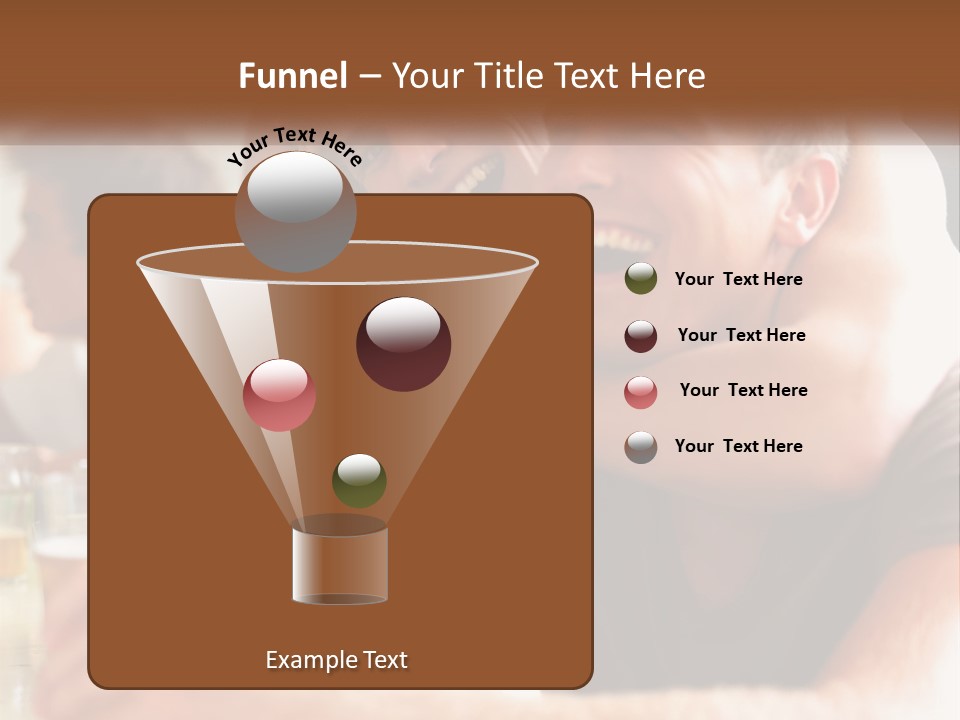 A Group Of People Sitting Around A Table With Beers PowerPoint Template