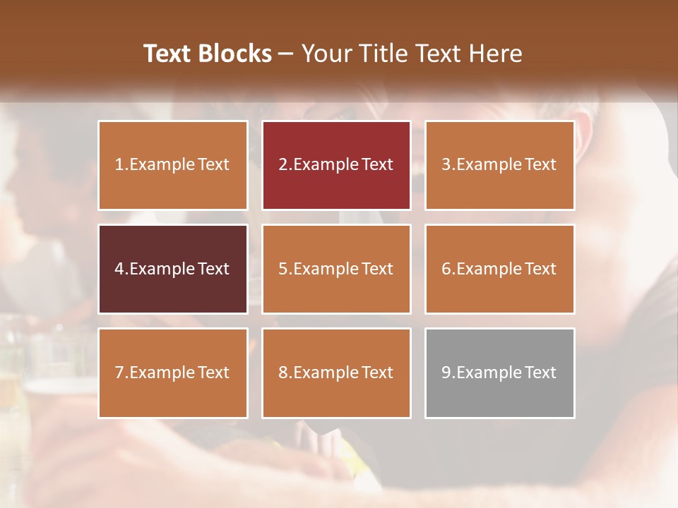 A Group Of People Sitting Around A Table With Beers PowerPoint Template