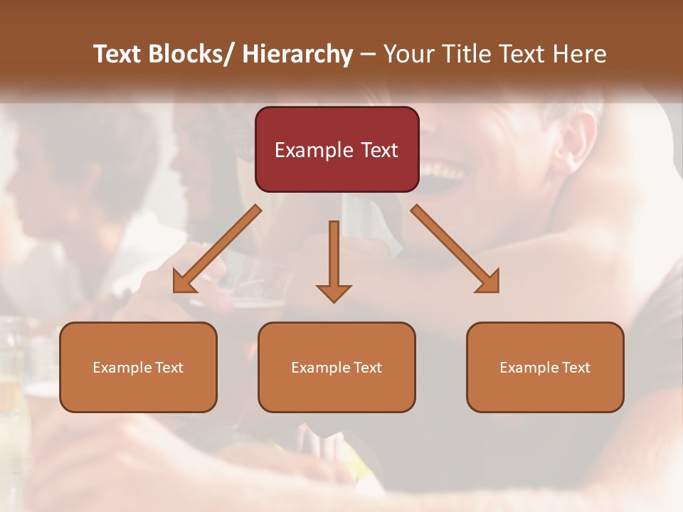 A Group Of People Sitting Around A Table With Beers PowerPoint Template