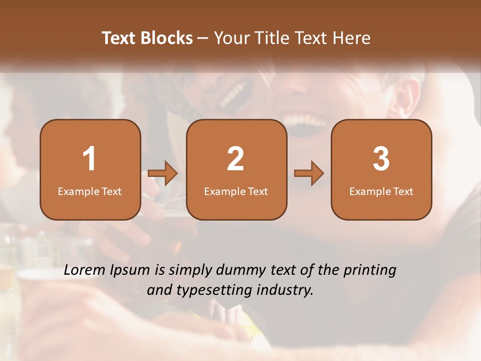 A Group Of People Sitting Around A Table With Beers PowerPoint Template