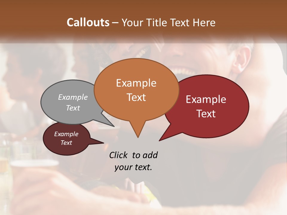 A Group Of People Sitting Around A Table With Beers PowerPoint Template