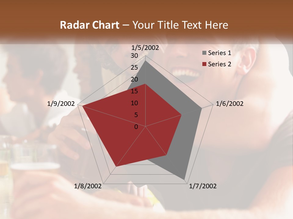 A Group Of People Sitting Around A Table With Beers PowerPoint Template