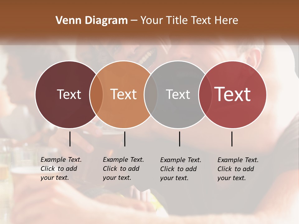A Group Of People Sitting Around A Table With Beers PowerPoint Template