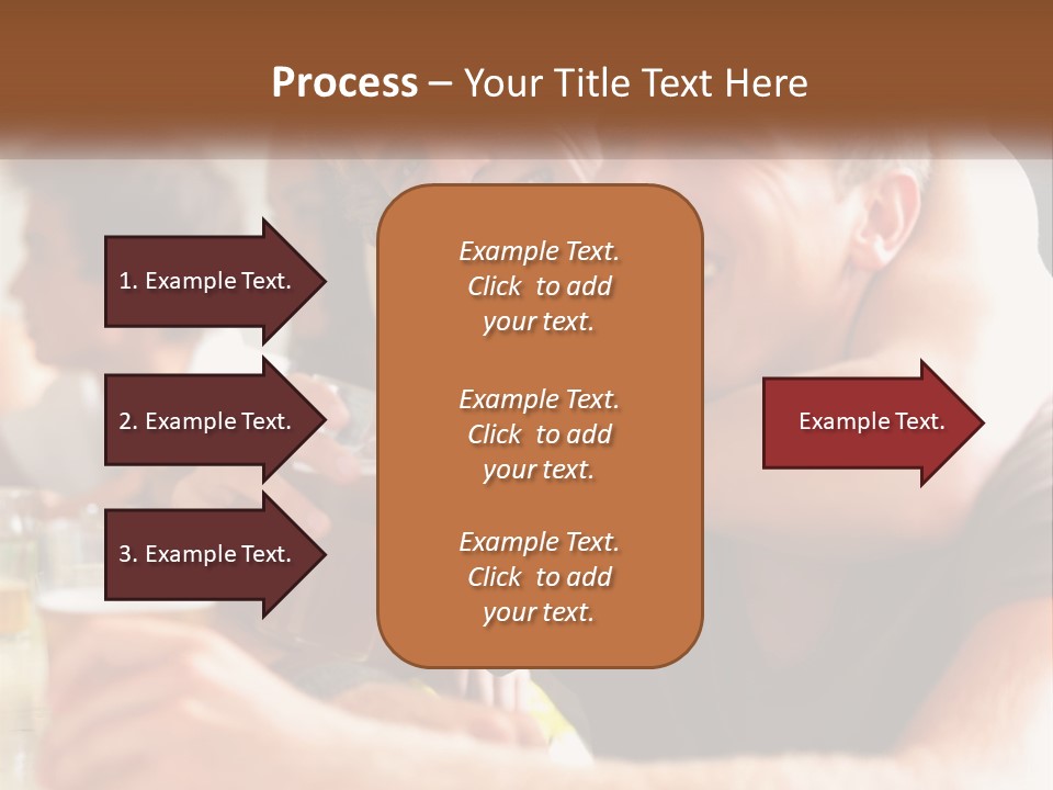 A Group Of People Sitting Around A Table With Beers PowerPoint Template