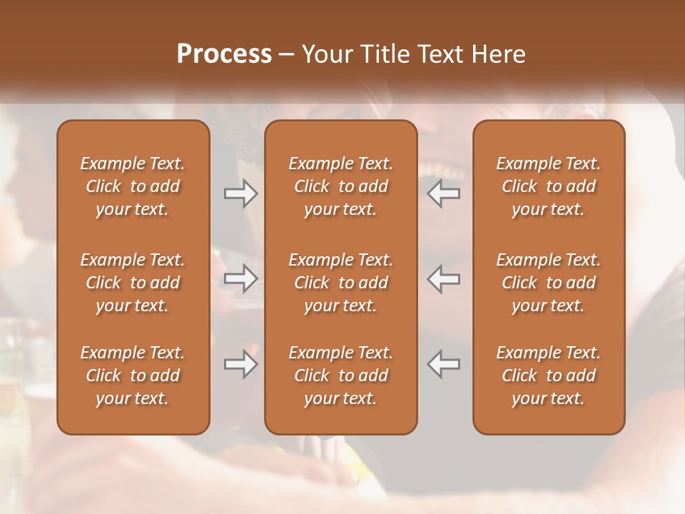 A Group Of People Sitting Around A Table With Beers PowerPoint Template
