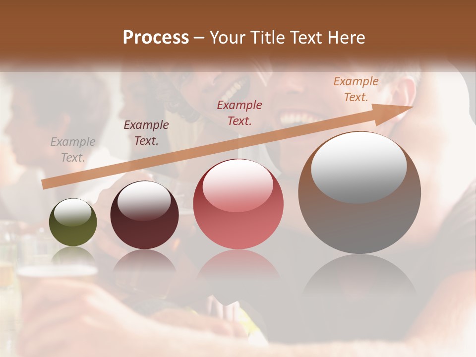 A Group Of People Sitting Around A Table With Beers PowerPoint Template