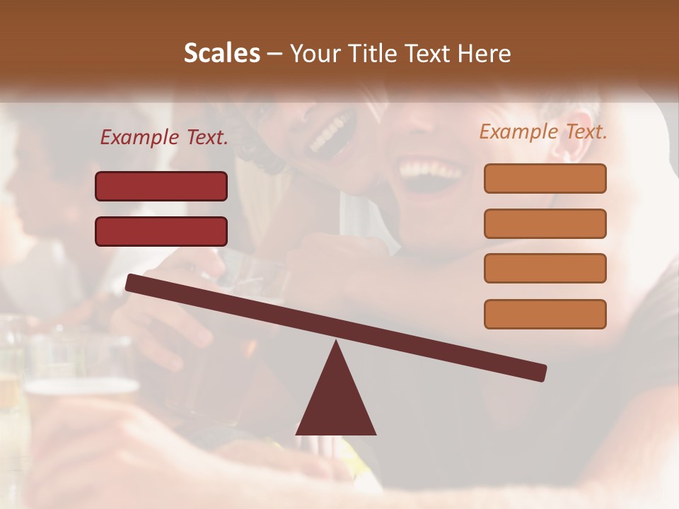 A Group Of People Sitting Around A Table With Beers PowerPoint Template