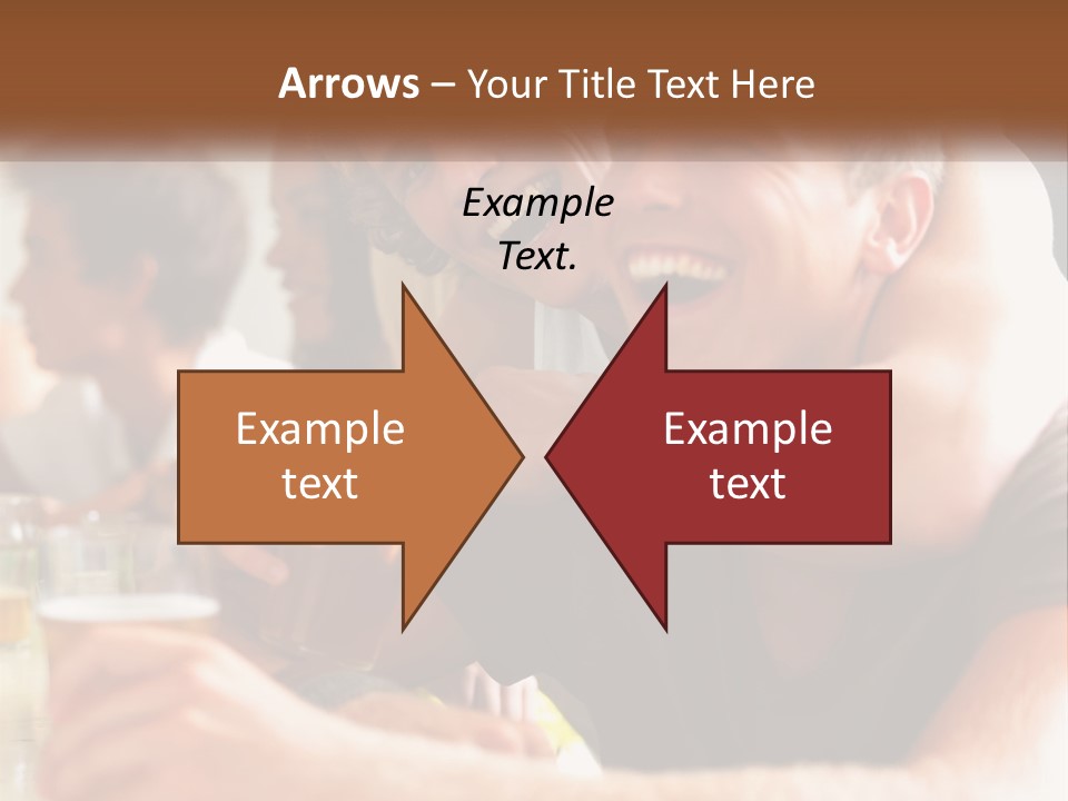 A Group Of People Sitting Around A Table With Beers PowerPoint Template