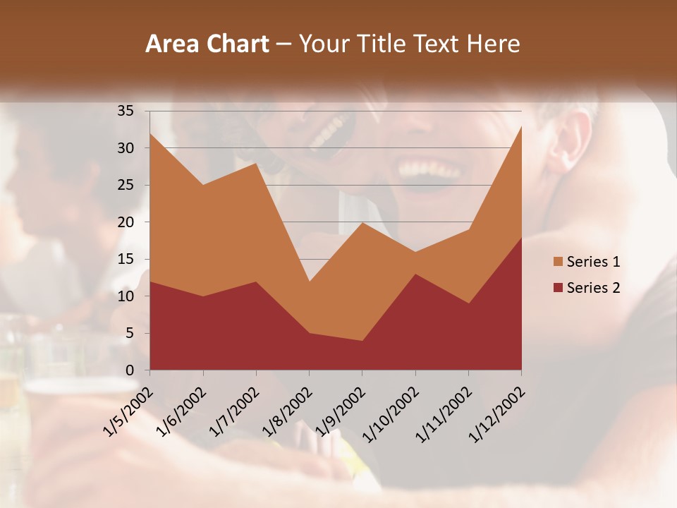 A Group Of People Sitting Around A Table With Beers PowerPoint Template