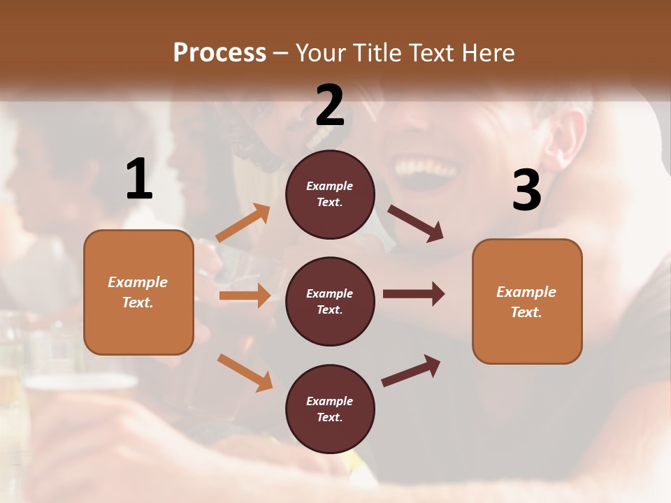 A Group Of People Sitting Around A Table With Beers PowerPoint Template